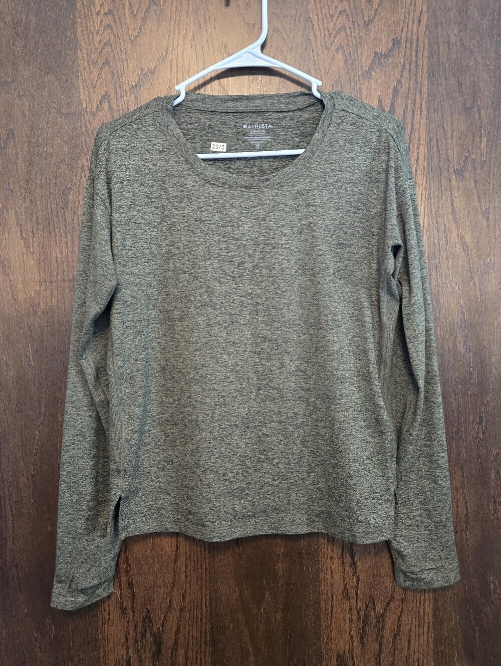 Athleta Uptempo Heathered Long Sleeve Crew Top